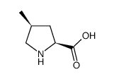 (4S)-4-甲基-l-脯氨酸结构式