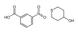 3-nitrobenzoic acid,thian-4-ol Structure