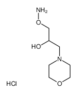 1-Aminooxy-3-morpholin-4-yl-propan-2-ol; hydrochloride Structure