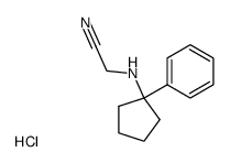 2-((1-phenylcyclopentyl)amino)acetonitrile hydrochloride Structure