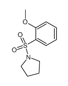 1-((2-methoxyphenyl)sulfonyl)pyrrolidine结构式