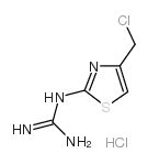 [4-(Chloromethyl)-2-thiazolyl] Guanidine mono hydrochloride structure