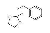 2-methyl-2-phenethyl-1,3-dioxolane结构式