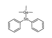 diphenyl(trimethylgermyl)stibine Structure