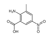2-amino-3-methyl-5-nitrobenzoic acid结构式