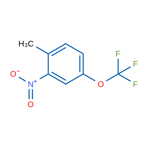 1-甲基-2-硝基-4-(三氟甲氧基)苯结构式