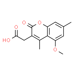2-(5-methoxy-4,7-dimethyl-2-oxo-2H-chromen-3-yl)acetic acid Structure