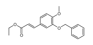 ethyl 3-(4-methoxy-3-phenylmethoxyphenyl)prop-2-enoate Structure