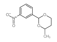 4-methyl-2-(3-nitrophenyl)-1,3-dioxane结构式