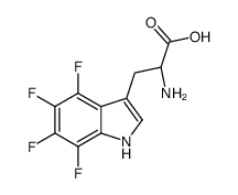 (2S)-2-amino-3-(4,5,6,7-tetrafluoro-1H-indol-3-yl)propanoic acid Structure