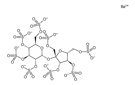 barium salt of sucrose octasulfate Structure