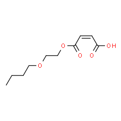 Maleic acid hydrogen 1-(2-butoxyethyl) ester Structure
