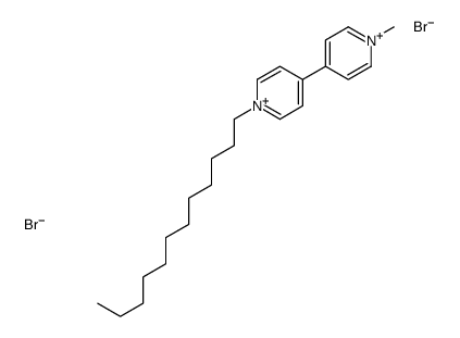 1-dodecyl-4-(1-methylpyridin-1-ium-4-yl)pyridin-1-ium,dibromide Structure
