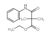 Propanoic acid,2,2-dimethyl-3-oxo-3-(phenylamino)-, ethyl ester结构式