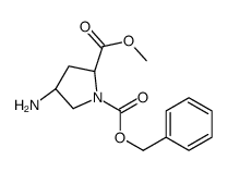 1-苄基2-甲基(2S,4R)-4-氨基吡咯烷-1,2-二羧酸酯图片