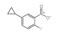 4-环丙基-1-氟-2-硝基苯结构式