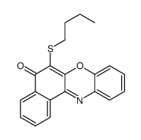 6-butylsulfanylbenzo[a]phenoxazin-5-one结构式