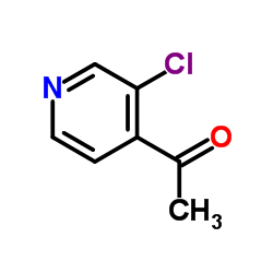 4-乙酰基-3-氯吡啶结构式