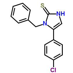 1-BENZYL-5-(4-CHLOROPHENYL)-1H-IMIDAZOLE-2-THIOL Structure