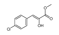methyl 3-(4-chlorophenyl)-2-hydroxyprop-2-enoate结构式