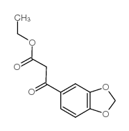 3-Benzo[1,3]dioxol-5-yl-3-oxo-propionic acid ethyl ester Structure