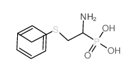 (1-amino-2-benzylsulfanyl-ethyl)phosphonic acid Structure