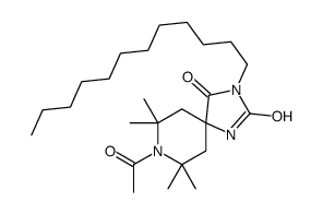 8-乙酰基-3-十二烷基-7,7,9,9-四甲基-1,3,8-三氮杂螺[4.5]癸烷-2,4-二酮结构式