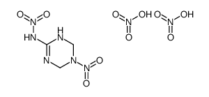 nitric acid,N-(3-nitro-2,4-dihydro-1H-1,3,5-triazin-6-yl)nitramide Structure