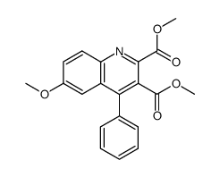 dimethyl 6-methoxy-2-phenylquinoline-2,3-dicarboxylate结构式