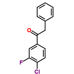 4'-CHLORO-3'-FLUORO-2-PHENYLACETOPHENONE Structure
