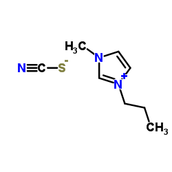 1-丙基-3-甲基咪唑硫氰酸盐结构式