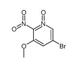 5-bromo-3-methoxy-2-nitro-pyridine-1-oxide结构式