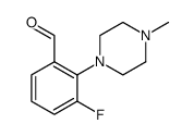 Benzaldehyde, 3-fluoro-2-(4-methyl-1-piperazinyl) Structure