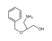 (2S)-3-amino-2-phenylmethoxypropan-1-ol结构式