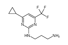 1,3-Propanediamine, N1-[4-cyclopropyl-6-(trifluoromethyl)-2-pyrimidinyl] Structure