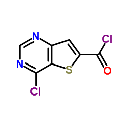 4-Chlorothieno[3,2-d]pyrimidine-6-carbonyl chloride Structure