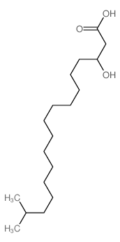 Heptadecanoic acid, 3-hydroxy-16-methyl- structure