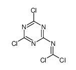 1,1-dichloro-N-(4,6-dichloro-1,3,5-triazin-2-yl)methanimine Structure