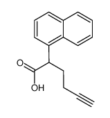α-3-butynyl-1-naphthaleneacetic acid Structure