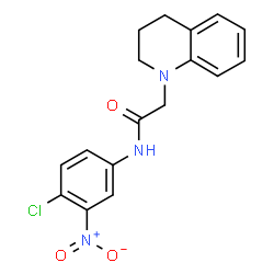 N-(4-CHLORO-3-NITROPHENYL)-2-[3,4-DIHYDRO-1(2H)-QUINOLINYL]ACETAMIDE Structure