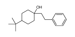 4-tert-butyl-1-(2-phenylethyl)cyclohexan-1-ol结构式