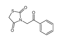 3-phenacyl-1,3-thiazolidine-2,4-dione结构式
