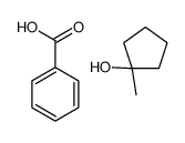 benzoic acid,1-methylcyclopentan-1-ol结构式