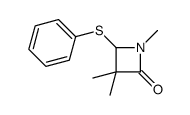 1,3,3-trimethyl-4-phenylsulfanylazetidin-2-one Structure