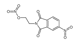 2-(5-nitro-1,3-dioxoisoindol-2-yl)ethyl nitrate结构式