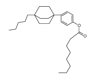 [4-(1-pentyl-4-bicyclo[2.2.2]octanyl)phenyl] octanoate Structure