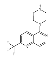 5-Piperazin-1-yl-2-(trifluoromethyl)-1,6-naphthyridine Structure