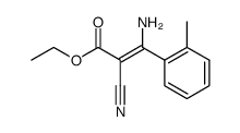 3-amino-2-cyano-3-o-tolyl-acrylic acid ethyl ester结构式