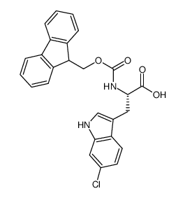 Fmoc-6-氯-L-色氨酸结构式