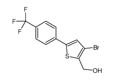 [3-bromo-5-[4-(trifluoromethyl)phenyl]thiophen-2-yl]methanol Structure